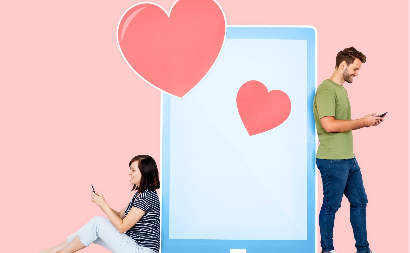 couple texting loving message to each other picture id1030893582